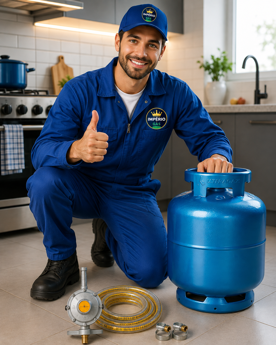 Entrega de gás de cozinha P13, P20 e P45 em Belo Horizonte pela Império Gás